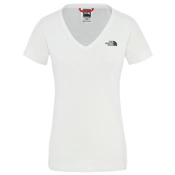 The North Face W S/S Simple Dome Tee TNF White/Tnf Black - Outdoor T-Shirt