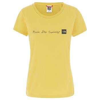The North Face W S/S Neverstopexploring Tee Bamboo Yellow - Outdoor T-Shirt