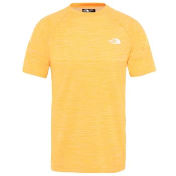 The North Face Men's Impendor Seamless Tee Zinnia Orange White Hther - Outdoor T-Shirt