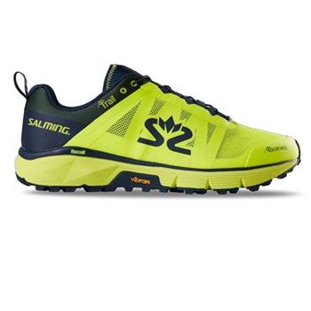 Salming Trail 6 Men Safety Yellow/Navy - Trailrunning-Schuhe