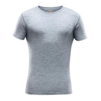 Devold Breeze Man T-Shirt Grey Melange - Merino Unterhemd Herren