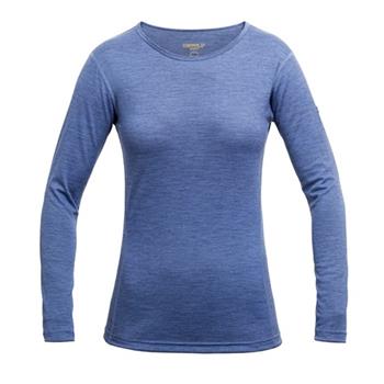 Devold Breeze Woman Shirt  ameo Melange  Bluebell Melange - Merinounterhemd Damen