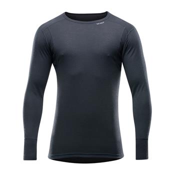 Devold Hiking Man Shirt Black - Merino Unterhemd Herren
