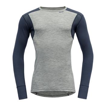 Devold Hiking Man Shirt Grey Melange/Night - Merino Unterhemd Herren