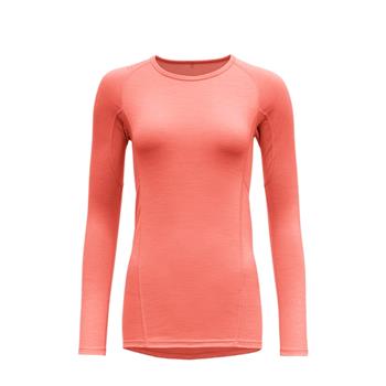 Devold Running Woman Shirt Coral - Laufpullover