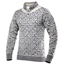 Devold Svalbard Sweater Zip Neck Offwhite/Anthracite - Pullover Damen