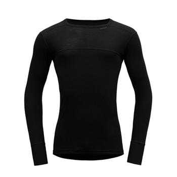 Devold Lauparen Merino 190 Shirt Man Black - Merino Unterhemd Herren