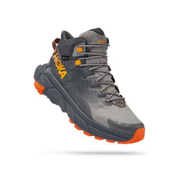 Hoka One One M Trail Code GTX Castlerock / Persimmon Orange - Herren-Boots