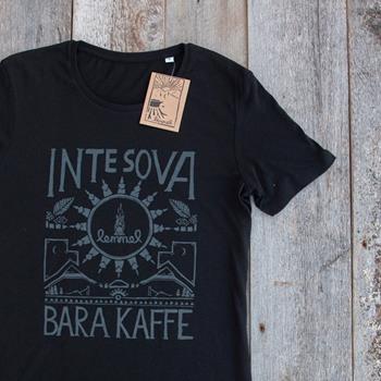 Lemmel Kaffe T-Shirt "inte Sova" Svart - Outdoor T-Shirt