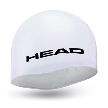 Head Cap Silicone Moulded White - Schwimmkappe