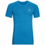 Odlo T-Shirt S/S Crew Neck Seamless Element Men  Blue Aster Melange - Laufshirts