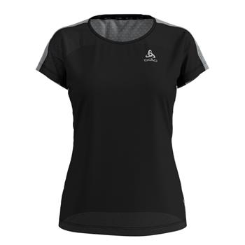 Odlo Bl Top Crew Neck S/S Millennium Linencool Element Women Black - Lauf-T-Shirt