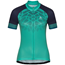 Odlo Stand-Up Collar S/S Full Zip Women W Dubarry/Crystal Teal Pool Green / Diving Navy - Outdoor T-Shirt