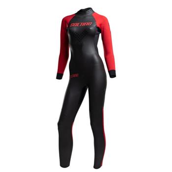 Colting W's Open Sea Wetsuit Black/Red - Schwimmanzüge