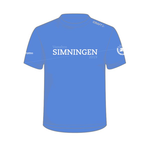 Evenemang Craft Vansbrosimningen 2019 T-Shirt Herr Swe Blue - Laufshirts