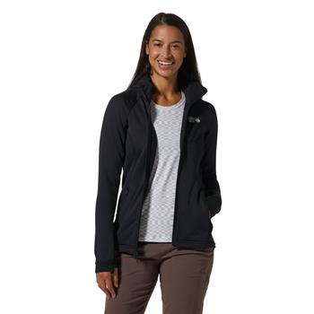 Mountain Hardwear Womens Polartec® Power GridT Full Zip Hoody Black - Pullover Damen