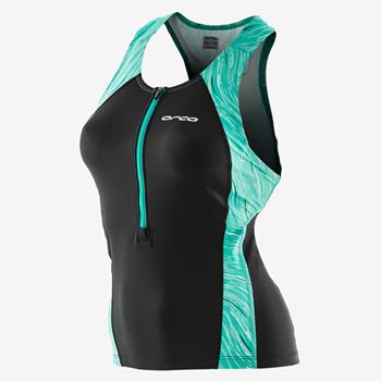Orca W Core Supp Singlet Black / Turquoise - Outdoor Bekleidung