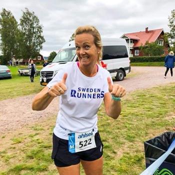 Sweden Runners Medlemströja Dam White - Lauf-T-Shirt