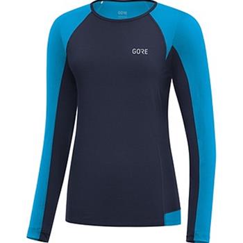 Gore Wear R5 Women Long Sleeve Shirt Orbit Blue/Dynamic Cyan - Laufpullover