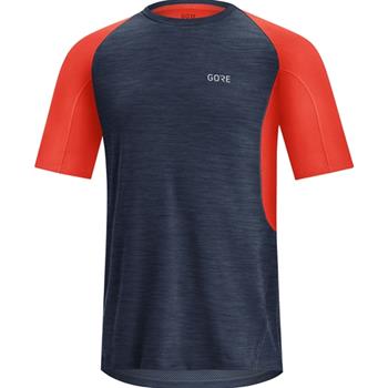 Gore Wear R5 Shirt  Orbit Blue/Fireball - Laufshirts