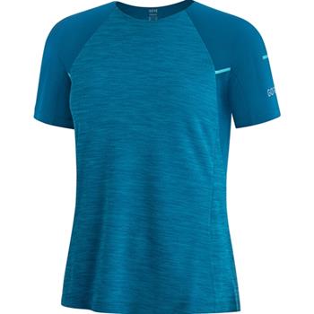 Gore Wear Vivid Shirt Womens Sphere Blue - Lauf-T-Shirt