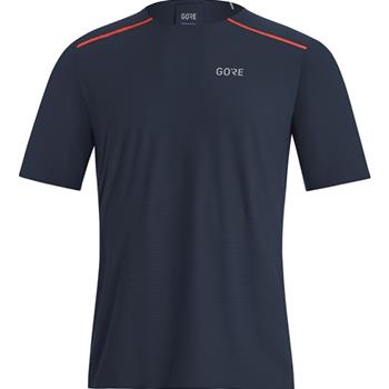 Gore Wear R7 Shirt  Orbit Blue/Fireball - Laufshirts