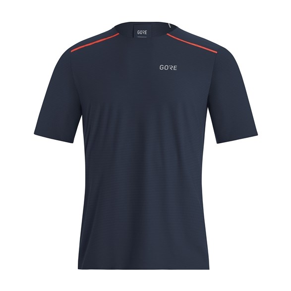 Gore Wear R7 Shirt  Orbit Blue/Fireball - Laufshirts