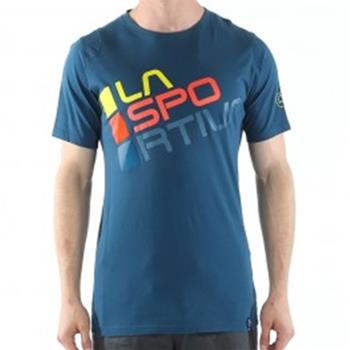 La Sportiva Square T-Shirt M L Ocean/Sulphur