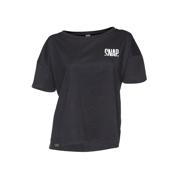 SNAP W Croptop Hemp Tshirt Black - Outdoor T-Shirt