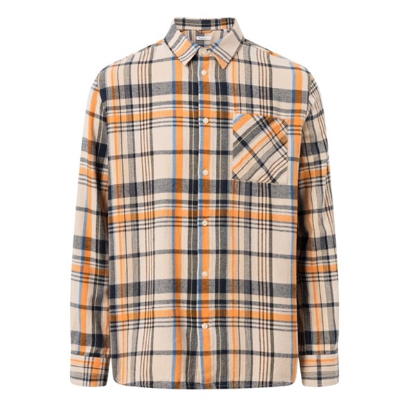 KnowledgeCotton Apparel Relaxed Fit Big Checkered Shirt - Gots/Vegan