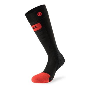 Lenz Heat Sock 5.0 Toe Cap Slimfit Black White Red - Socken Damen