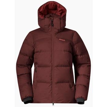 Bergans Lava Warm Down Jacket W/Hood Women Amarone Red - Damenjacke