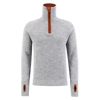 Ulvang Rav Sweater W/Zip Grey Melange/Arabian Spice - Pullover Damen