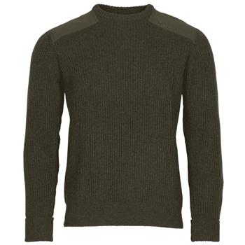 Pinewood Lappland Rough Sweater Mossgreen Mel - Outdoor Pullover