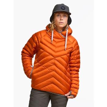 Varg W Älgön Down Hood Anorak Jacket Rust Orange - Damenjacke
