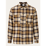 KnowledgeCotton Apparel Checked Overshirt Brown Check - Outdoor Langarmshirt