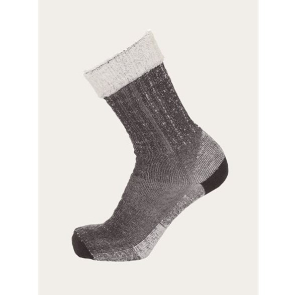 KnowledgeCotton Apparel Single Pack Low Terry Wool Sock Phantom - Outdoor Socken
