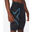 2XU Mcs Run Comp Shorts Men Black/Aquamarine Reflectivee