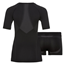 Odlo Fundamentals Performance Light Set Women Black/Odlo Graphite Grey - Slip Damen