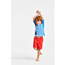 Didriksons Surf Kids SS Uv Top  Malibu Blue - Kinderbadeanzug