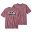 Patagonia M's Boardshort Logo Pocket Responsibili-Tee Evening Mauve - Outdoor T-Shirt