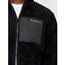 KnowledgeCotton Apparel Teddy Fleede Zip Sweat Black Jet - Outdoor Pullover