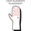 Heat Experience Heated Pullover Mittens Black - Fingerhandschuhe Damen