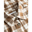 KnowledgeCotton Apparel Flannel Boyfriend Fit Checked Shirt Beige Check - Hemd Damen