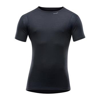 Devold Hiking Man T-Shirt Black - Merino Unterhemd Herren