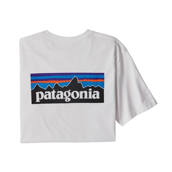 Patagonia M's P-6 Logo Responsibili-Tee White - Outdoor T-Shirt