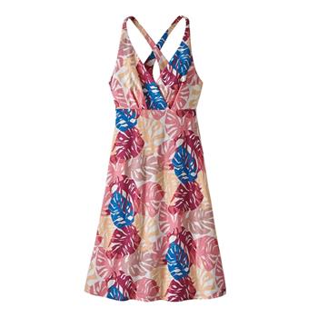 Patagonia W's Amber Dawn Dress Tarkine Fern Petra Pink - Kleid