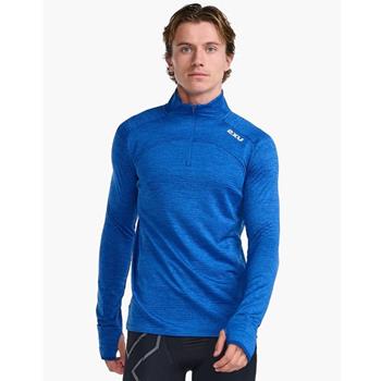 2XU Ignition 1/4 Zip Surf/Silver Reflective - Laufpullover