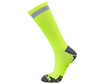 Endurance Torent Reflect. Mid Length Running Sock Safety Yellow