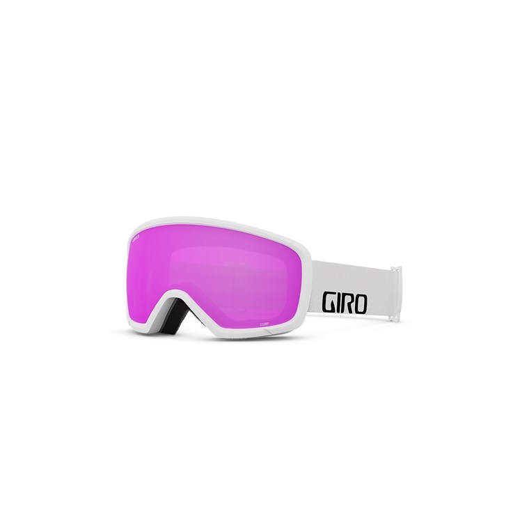 Giro Stomp White Wordmark, Ambr Pnk - Skibrille